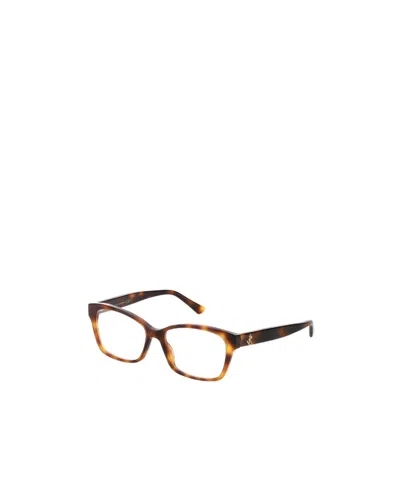 Jimmy Choo Eyewear Square Frame Glasses In Brown