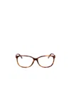 Jimmy Choo Eyewear Square Frame Glasses In Brown