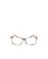 Jimmy Choo Eyewear Square Frame Glasses In Nude