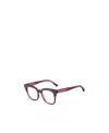 Jimmy Choo Eyewear Square Frame Glasses In Red