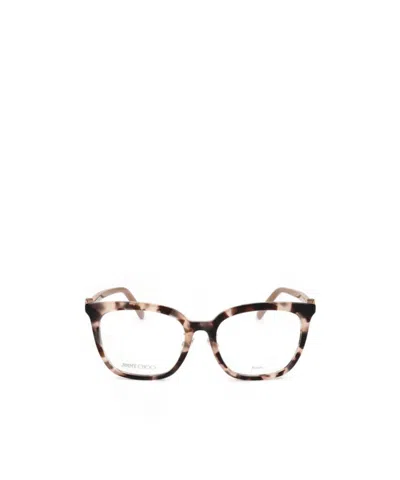 Jimmy Choo Eyewear Square Frame Glasses In White