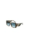 Jimmy Choo Eyewear Square Frame Sunglasses In Black