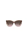 Jimmy Choo Eyewear Square-frame Sunglasses In Brown