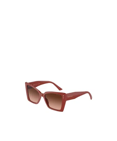 Jimmy Choo Eyewear Square Frame Sunglasses In Brown