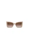 Jimmy Choo Eyewear Square Frame Sunglasses In Nude