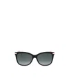 Jimmy Choo Eyewear Steff Cat-eye Frame Sunglasses In Black