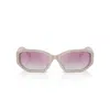 Jimmy Choo Sunglasses In Beige