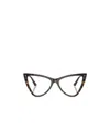Jimmy Choo Eyewear Triangle Frame Glasses In Black