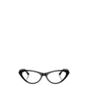 Jimmy Choo Eyewear Triangle Frame Glasses In Black