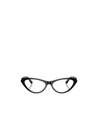 Jimmy Choo Eyewear Triangle Frame Glasses In Black