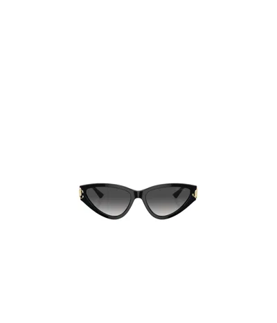 Jimmy Choo Eyewear Triangle Frame Sunglasses In Black
