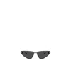 Jimmy Choo Eyewear Triangle Frame Sunglasses In Black