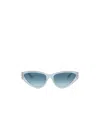 Jimmy Choo Eyewear Triangle Frame Sunglasses In Blue
