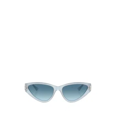 Jimmy Choo Eyewear Triangle Frame Sunglasses In Blue