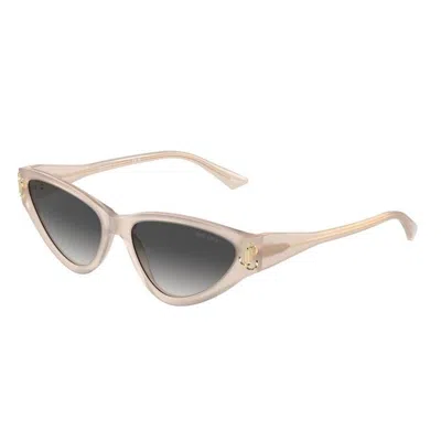 Jimmy Choo Eyewear Triangle Frame Sunglasses In Brown