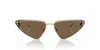 Jimmy Choo Womens Gold Jc4001b Cat-eye Metal Sunglasses In Brown