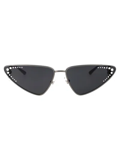 Jimmy Choo Eyewear Triangle Frame Sunglasses In Grey