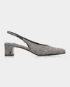 Jimmy Choo Eyla 45mm Herringbone Slingback Pumps In Multi