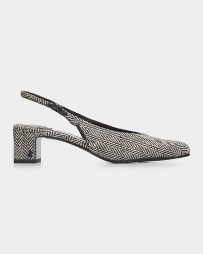 Jimmy Choo Eyla 45mm Herringbone Slingback Pumps In Multi