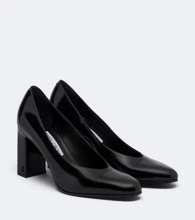 Jimmy Choo Eyla Patent Leather Pumps In Black