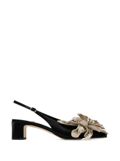 Jimmy Choo Eyla Slingback 45 Pumps In ブラック