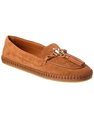 Jimmy Choo Fabien Suede Loafer In Brown