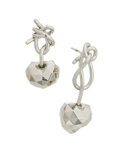 Jimmy Choo Faceted Earrings In Metallic