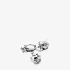 Jimmy Choo Faceted Heart Ring In Silver/silver
