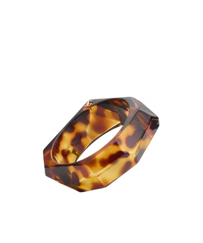 Jimmy Choo Faceted Logo Bracelet In Pink