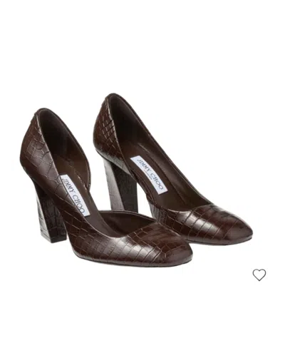 Jimmy Choo Farren 85 High Heels In Brown