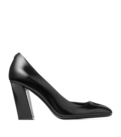 JIMMY CHOO FARREN 85 LEATHER PUMPS