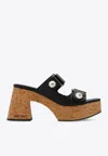 Jimmy Choo Fayence 95 Platform Sandals In Black