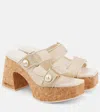 Jimmy Choo Fayence 95mm Leather Platform Sandals In Gold