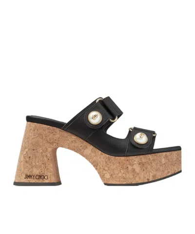 JIMMY CHOO JIMMY CHOO FAYENCE SLIP-ON PLATFORM SANDALS