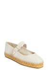Jimmy Choo Fayence Leather Mary Jane Ballerina Espadrilles In Latte