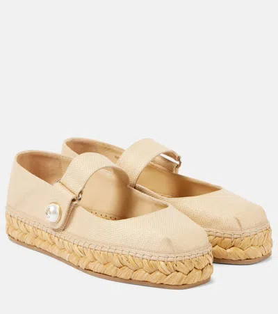 Jimmy Choo Fayence Espadrilles In Neutrals