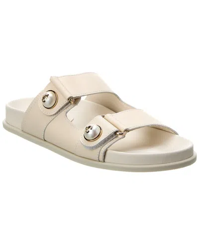 Jimmy Choo Fayence Leather Sandal In Neutral