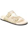 Jimmy Choo Fayence Mesh & Leather Sandal In Gold