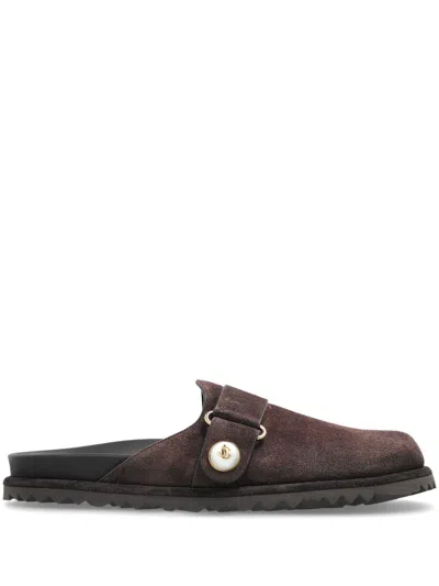 Jimmy Choo Fayence Mules In Brown