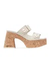 Jimmy Choo Fayence 95 Leather Platform Sandals In Nude