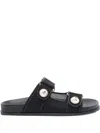 Jimmy Choo Fayence Faux-pearl Double-strap Sandals