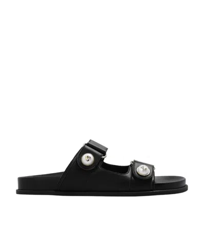 JIMMY CHOO JIMMY CHOO FAYENCE PEARL-EMBELLISHED SLIP-ON SANDALS