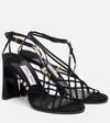 Jimmy Choo Felice 95 Embellished Suede Sandals