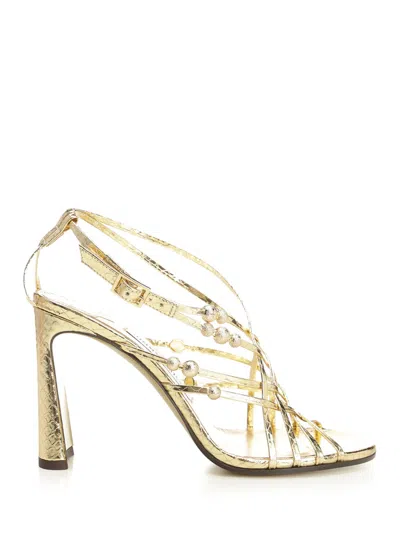 Jimmy Choo Felice Sandals Gold