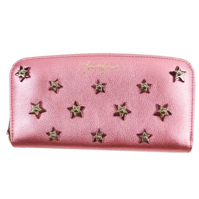 Jimmy Choo Filipa Long Wallet In Pink