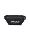 Jimmy Choo "finsley" Black Nylon Belt Bag