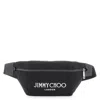 Jimmy Choo Finsley Logo-print Belt Bag In Black