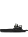 Jimmy Choo Fitz Slides In Black