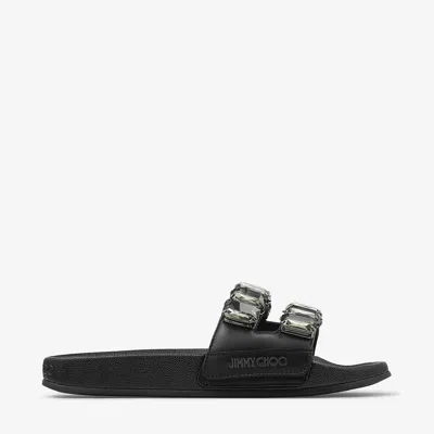 Jimmy Choo Fitz Crystal In V Black