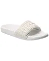 Jimmy Choo Fitz Pearl-embellished Slide Sandals In White